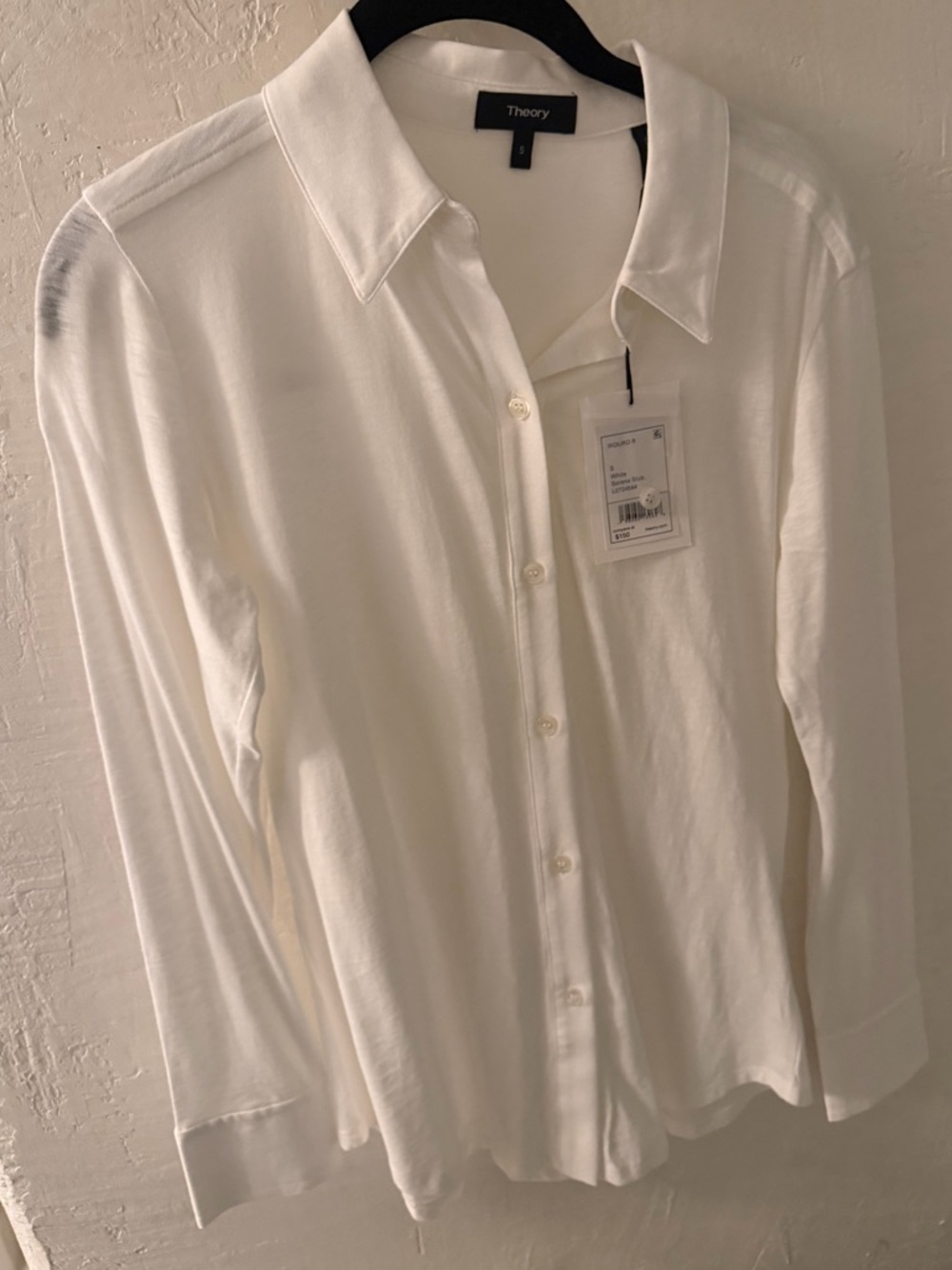Theory Sorena Sub Button Down Top - Picture 2 of 5